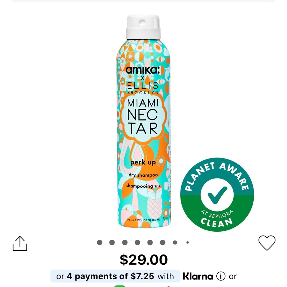 Amika x Ellis Brooklyn Miami Nectar Perk Up
Dry Shampoo